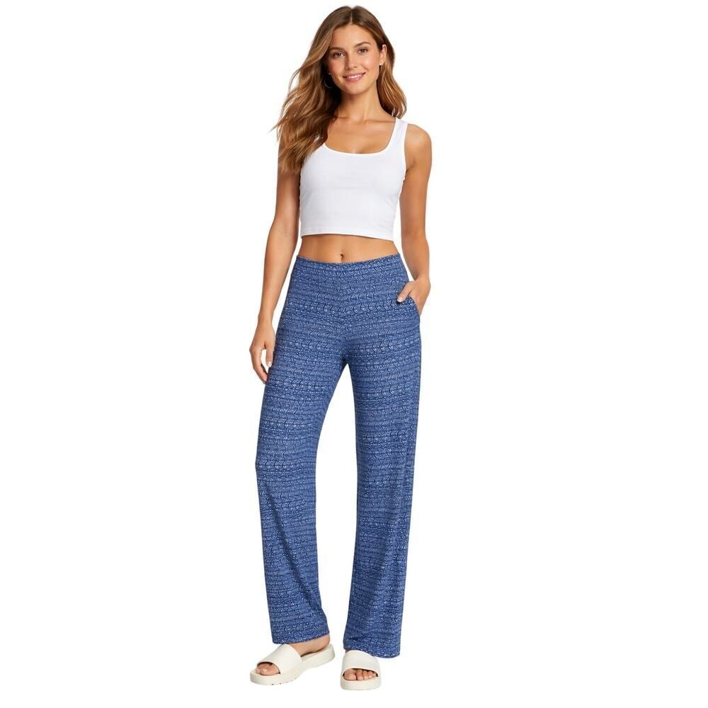 J. McLAUGHLIN Women's Catalina Cloth Sports/Athleisure Pants Blue Extra Small